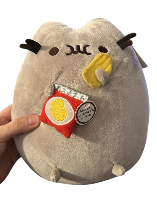 Gund Other - Pusheen Snackables Potato Chip Plush GUND Crinkle Bag Gray Cat 9.5 inch NWT